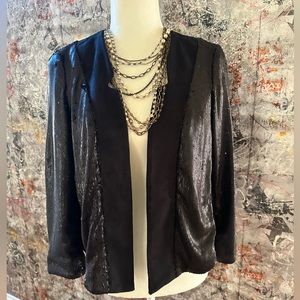 Anthropologie Sequins Blazer Jacket Size S